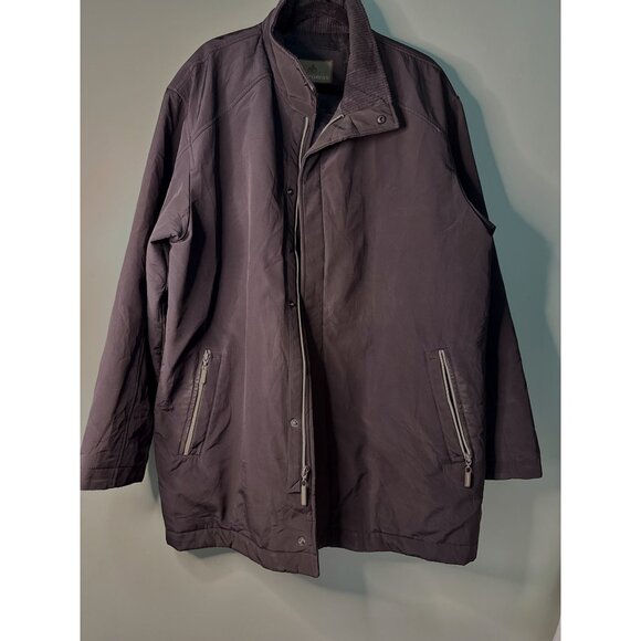 Rainforest Mens XL Black Field Jacket Thermolite Insulated Utility Corduroy neck - Picture 1 of 9